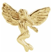 14k Yellow Gold Dancing Angel Lapel Pin - £156.12 GBP