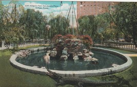 Postcard San Jacinto Plaza Alligator Pool El Paso Texas TX - £3.99 GBP