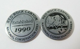 1 Red Rock Canyon Conservation Area National Park Est 1990 Souvenir Toke... - £7.95 GBP