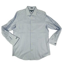 Banana Republic Button Front Mens size Large Blue Striped Business Casual - $9.91