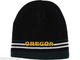 Oregon Ducks NCAA Outside Knit Reversible Winter Beanie by Top of the World - £13.66 GBP
