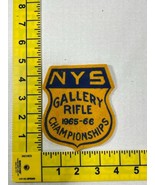 NYS Gallery Rife 1965-66 Championships Gun Club Patch Vintage New York - £27.18 GBP