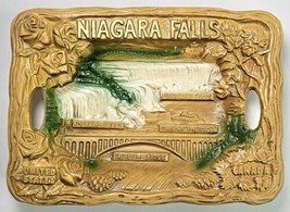 Vintage Niagara Falls US Canada Ceramic Decorative Dish Tray Serving Pla... - $739.33 MXN