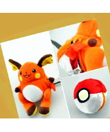 Mini 3&quot; Raichu Quick-Change Zipper Pull Plush Doll Stuffed Toy - $11.26 CAD