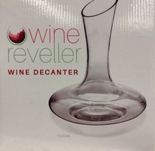  Wine Reveller Lead-Free Crystal Wine Decanter - Hand Blown Sturdy Glass... - £15.56 GBP