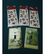 ALICE IN WONDERLAND 3 SEALED STICKERS PACK  2 LIGHT SWITCH COVERS [*BOOK... - $52.79 CAD