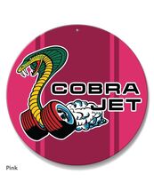 Ford Mustang Cobra Jet Car Vehicle Logo Poster Metal Round Sign 8x8in Vi... - €21,47 EUR