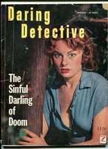 Daring DETECTIVE-1952-JANUARY-GOOD Girl Art Cover G - $61.11