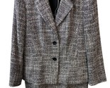 Christian Berg Stockholm Tweed Suit Womens Size 12 W Matching Skirt Blac... - $41.64