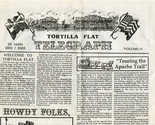 Tortilla Flats Telegraph Menu Apache Junction Arizona  - £14.24 GBP