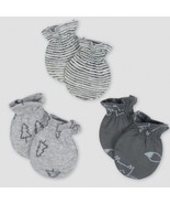 Gerber Baby Boy Mittens, Size 0-3M, Qty 3, Forest, Fox, Trees, Stripes - $7.95