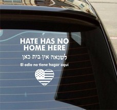 ❇ Hate Has No Home Here Decal Usa Love Car Truck Window Sticker ❇ - £3.88 GBP