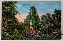 Elizafield Plantation, Brunswick Ga Remains Old Rice Mill Chimney Postcard C12 - £4.44 GBP