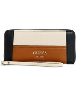 New! GUESS Shawna Zip-Around Wristlet Cognac Multi/Gold FREE SHIPPING - $918.74 MXN
