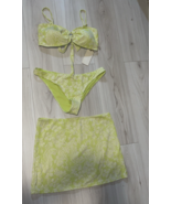 Cabana del Sol 3 Piece Bikini Set with Cover Up Skirt Size XL NEW - $1,785.89 MXN
