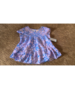 Cat & Jack Girls Dress Size L 10/12 Purple Cap Sleeve Ruffle Trim Dress NEW - £8.46 GBP