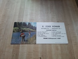 Vintage 1950s Ink Blotter H. JOHN HOMAN COLLINGSWOOD N.J. NEW JERSEY - $6.79