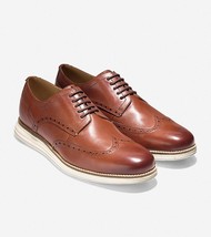 Mens COLE HAAN Shoes OriginalGrand Wingtip Oxford Lace up Comfort C26471 Tan - £82.58 GBP