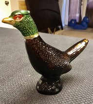 Vintage 1970&#39;s Avon PHEASANT Decanter Bottle, Leather After Shave, Deep ... - $12.87