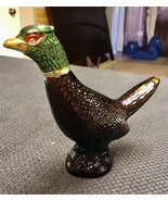 Vintage 1970's Avon PHEASANT Decanter Bottle, Leather After Shave, Deep Woods - $12.87