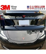 Tesla Model 3 Trunk / Frunk Emblem Badge 3M Sticker Vinyl Wrap Decal Ove... - £7.96 GBP