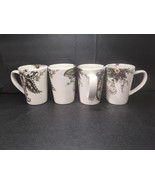 Tabletops Gallery Angela Coffee Mugs, Floral Paisley Cup, Set of 4, Coff... - $678.56 MXN