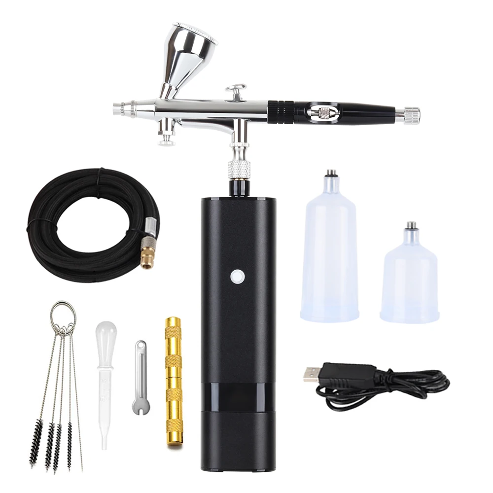 High Pressure Wireless Airbrush Rechargeable Skin Care Tattoo Nail Beauty Makeup - £155.40 GBP