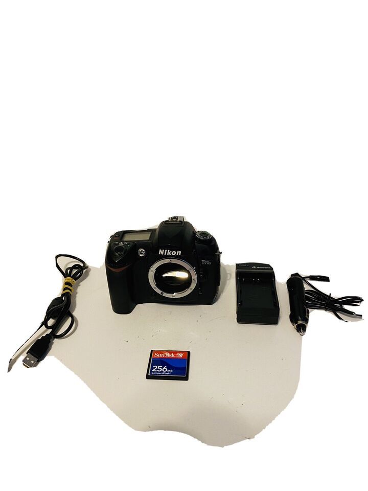 Nikon D70s 6.1MP Digital SLR Camera - Black (Body Only) W/256MB Card - $86.99