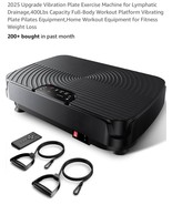 Vibration Plate Exercise Machine for Lymphatic Drainage,400Lbs C...Upgrade - $2,255.73 MXN