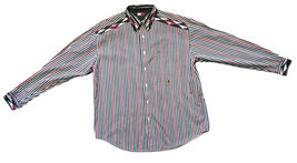 Vintage Tommy Hilfiger Mens Aztec Print L/S Cotton Button Up Shirt Size ... - €12,62 EUR