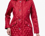 London Fog Zip Front Hooded Quilted Jacket Chili - $118.00