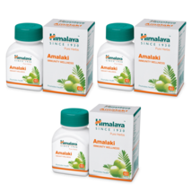 3 pack X Himalaya AMALAKI 60 Tabls,  Amla Gooseberry, Vitamin C rich Fre... - £16.17 GBP