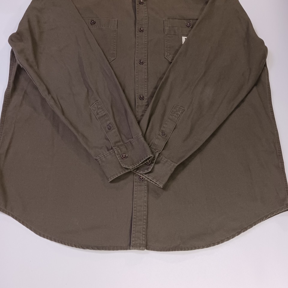Lee Regular Fit RN#64866 Men's Green Cotton Long Sleeve Button Up Shirt Size 2XL Item image 15