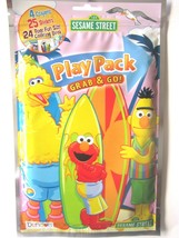 Sesame Street Grab &amp; Go Play Pack 24 Page Color Bk 25 Stickers 4 Crayons New! - £3.71 GBP