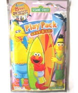 Sesame Street Grab &amp; Go Play Pack 24 Page Color Bk 25 Stickers 4 Crayons... - £3.91 GBP