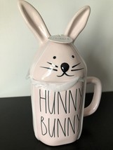 Rae Dunn Artisan Collection by Magenta &quot;Hunny Bunny Mug with Bunny Top-Pink - £27.83 GBP