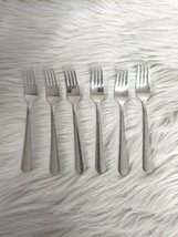 IKEA  Lot of 6 pcs 18/8 Stainless Steel  Salad Forks Rounded handle 6 1/2&quot; Long - £11.67 GBP