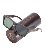 Brown Wooden Sunglasses Polarized Sun glasses for Men Women Vintage ocul... - £55.89 GBP