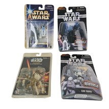  LOT 4 Star Wars Episode III Darth Vader Action Figure + R2-D2 + Clone T... - $28.80