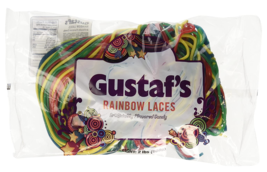 Gustaf&#39;s Rainbow Laces 2 Pound Bag Licorice Laces (2 Pack) - £38.09 GBP