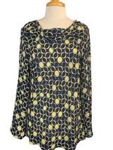 Women’s Lane Bryant Geometric Pattered Long Sleeve Blouse Top Sz 14/16 C... - £12.31 GBP