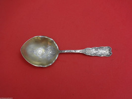 Saint Cloud by Gorham Sterling Silver Salad Serving Spoon Brite-Cut GW 9&quot; - £307.78 GBP
