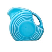 Mini Disk Pitcher Creamer Turquoise Blue New Fiesta 5 Oz. New - £14.04 GBP