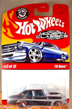 2007 Hot Wheels Modern Classics 3/15 &#39;70 NOVA Chrome w/Chrome OH5 Spoke Wheels - $31.25