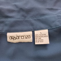 Apparenza Pockets Men's Blue Button Up Shirt Long Sleeve Size Large image 3