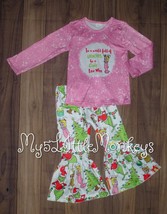 NEW Cindy Lou Grinch Who Stole Christmas Girls Boutique Outfit Dr Seuss - £4.77 GBP+