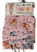 Ladies Briefly Stated Pink Disney Winnie The Pooh Pajama Pants Size 3X 22W-24W - £10.27 GBP