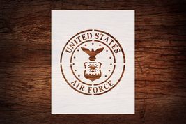 Reusable U.S. Air Force Stencil 8.5&quot; x 11&quot; - Custom Military Design for ... - $14.69