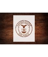 Reusable U.S. Air Force Stencil 8.5&quot; x 11&quot; - Custom Military Design for ... - $20.09 CAD