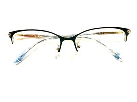 Nine West Eyeglasses NW8012 400 Satin Navy Gold Half Rim 56-17-140 Chipp... - $18.81